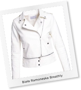 Biała Ramoneska Breathly