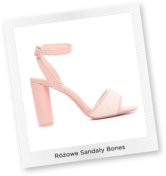 Różowe Sandały Bones