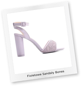 Fioletowe Sandały Bones
