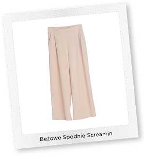 Beżowe Spodnie Screamin